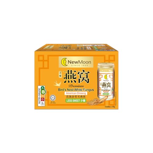 New Moon New Moon Bird Nest White Fungus with American Ginseng 150G pack of 6