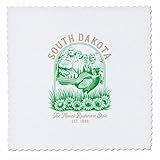 Square dimensions (in inches): 16 L x 16 W, image dimensions (in inches): 14 L x 14 W 100% poloyester; image is soft to touch. Made in USA Edges have pinking shear cut Image will not fade with washing. Image not a transfer, part of material