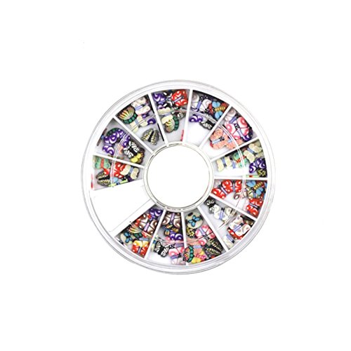 KADS Nail Art Tip Fimo Decoration Slice Color Polymer Slice Butterfly Soft Ceramic Nail Design Ceramic nail art Decorations