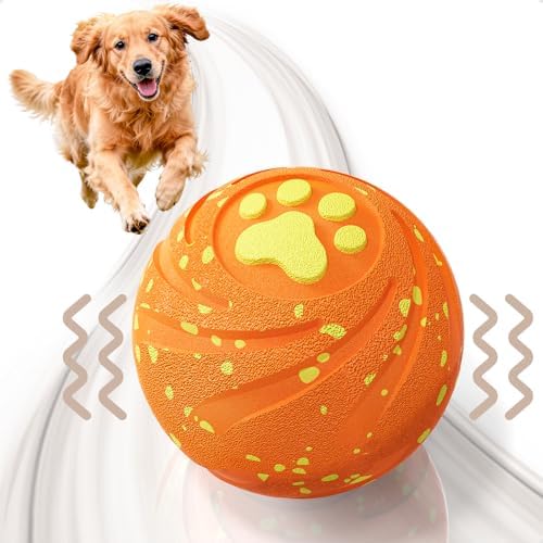 Interactive Dog Toys Balls Moving - Smart Automatic Bouncing Interactive Dog Ball, Durable Pet-Safe E-TPU Material, IPX7 Waterproof, Anti Boredom Dog Toys to Keep Them Busy for Large and Small Dogs