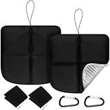 Breling 2 Pack Sitting Pad, Foldable Hunting Seating Cushion for Backpacking Bleacher Cushion with Hook Waterproof Folding Lightweight Pad for Camping Hiking Stadium Outdoor