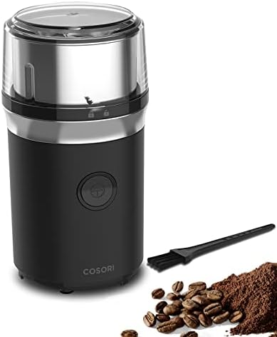 COSORI Coffee Grinder Electric, Coffee Beans Grinder, Espresso Grinder, Coffee Mill also for Spices, Herbs, Grains, Included 1 Removable Stainless Steel Bowl, Black