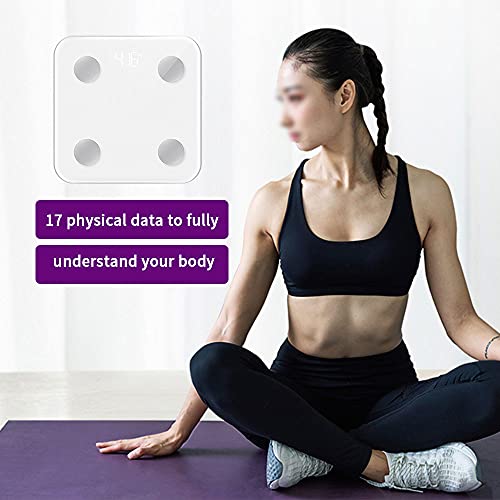 OUYAD Smart Home Gewicht Schaal, Bluetooth Smart Body Vet Schaal, Ondersteuning USB Opladen LED Smart Digitale Badkamer… - Afbeelding 7