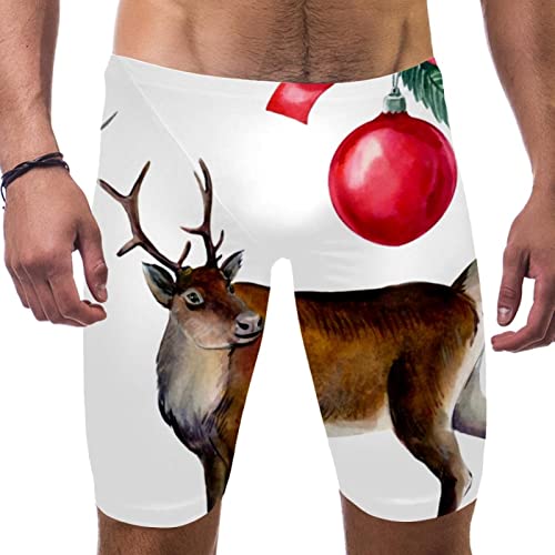 Maillot de bain homme renard et cerf taille L séchage rapide pour la plage