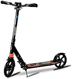scooter brake lever switch Easy to Fold: The adult portable scooter folding system is 3 seconds folding system; This folding scooter will give you a convenient experience during your riding.