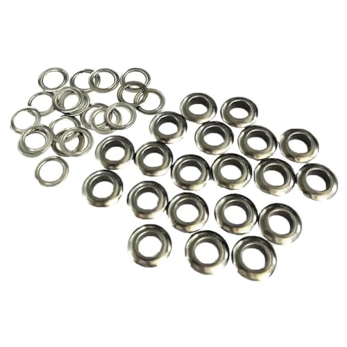EIOLWJIEO Ojetes redondos de metal vintage con arandelas, accesorios para coser y hacer álbumes de recortes, ideas únicas para manualidades, adornos para álbumes recortes, marroquinería, herramientas