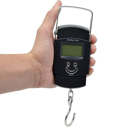 Balança Digital Portátil Até 50kg Mão Mala Bagagem - Tomate