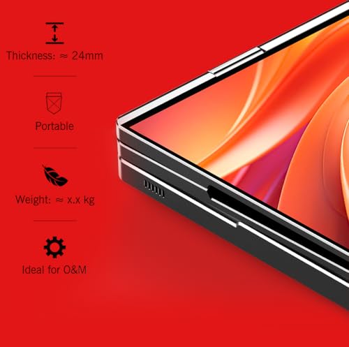 GPD Laptop com tela OLED dupla, tela sensível ao toque de 13,3 polegadas, resolução de tela de 2,8 K