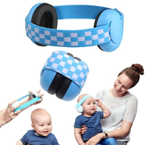 Abafador Fone Protetor Azul Ajustável Proteção Auditivo Auricular Ouvido Bebê Infantil Criança Autis