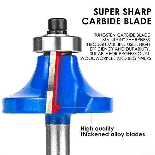 Router Bits Set 1/4 Inch Shank - Baidets 24 Pieces 1/4" Router Bits Tungsten Carbide Wood Router Bits, Woodwork Tools, For Professional And Beginners Carpenter #TOP2