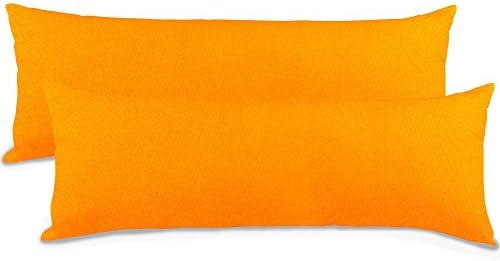 aqua-textil Classic Line poszewka na poduszkę, zestaw 2-częściowy, 40 x 145 cm, czekoladowy brąz, bawełna, poduszka do spania na boku, poszewka na zamek błyskawiczny
