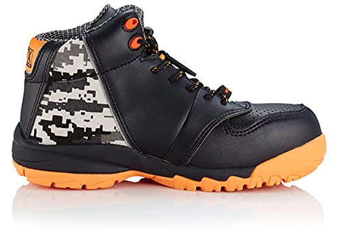 DDTX Men's Composite Toe Work Boots Anti-Puncture Anti-Static Slip Resistant Ankle High Safety Shoes Black US11