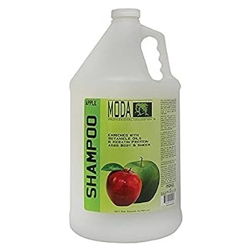 MODA Shampoo - Moisturizing Shampoo for All Hair Types - 128Oz, Professional - Deeply Cleanses and Conditions, Strengthens, Restores and Shine your Hair Apple