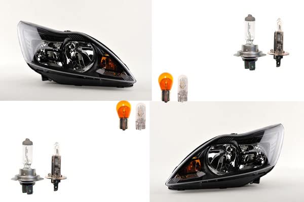 Johns Faro alogeno anteriore per Ford Focus 05 08-11 Set di lampadine L R