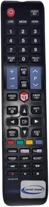 Compatible Tv Remote Control for SkyWall Led Tv (Please Match Your Old Remote with Given Image for Work It Must Be Exactly Same As Shown in Image)