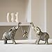 Elephant Statue For Home Decor.Elephant Gifts For Women,Mom.Elephant Decor For Living Room,Office,Shelf Decorations.Elephant Figurines Bring Good Luck,Love.Elephant Table Centerpiece Ornaments.
