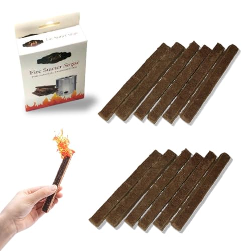 PYEUIFT 12 Piezas Mechas Permanentes para Devoradores de Cera,Mecha de Repuesto,Mecha para Velas Gruesas al Aire Libre10mm × 10mm × 125mm