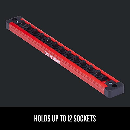 CRAFTSMAN Magnetic Socket Rail Holder, Tool Tray Storage Organizer, 1/4 Inch (CMMT99409) - Image 4