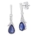 Produktbild Naava - 9 k (375) Weißgold Rundschliff blau Saphir Diamant