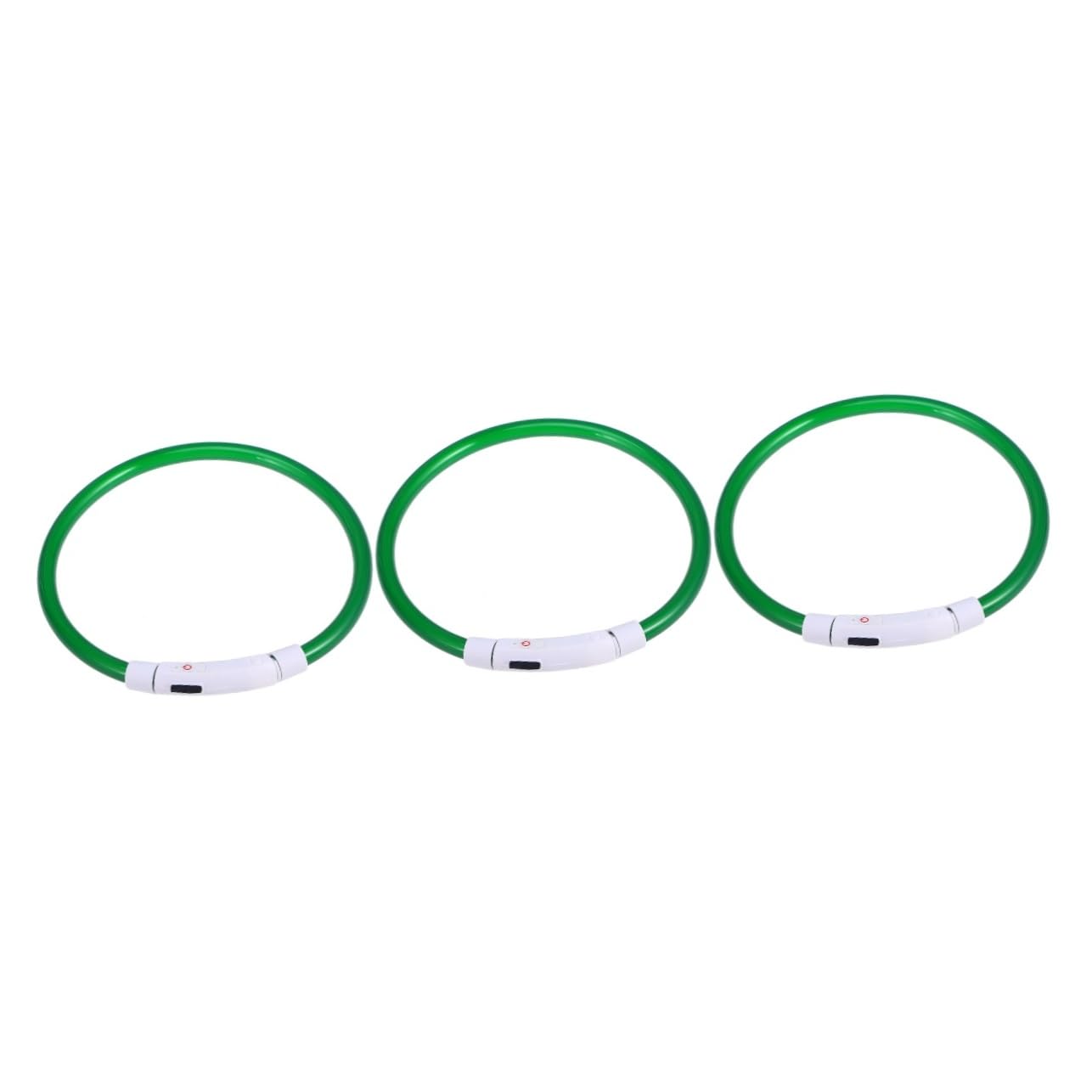 Collier LED pour chien BESPORTBLE en silicone rechargeable lot de 3