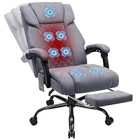 HOFFREE – HOFFREE Ergonomisch Bürostuhl mit Massagefunktion und Heizfu