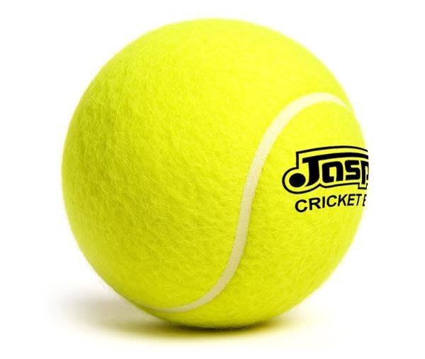 Image of jaspo Smasher Tennis Cricket Ball | Medium Weight Soft Rubber Ball | Safe for Indoor & Society Play | Suitable for Professional Matches or Outdoor Grounds (90-100 Grams, Pack of 6pcs)