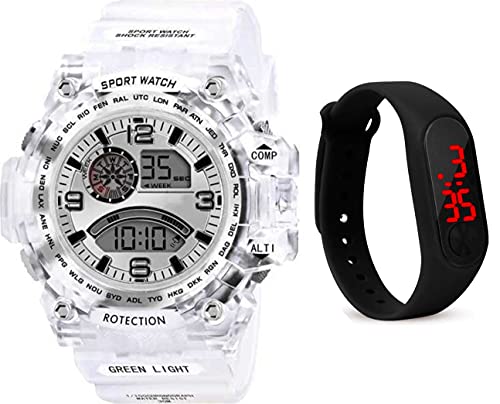 Image of FROZIL Shockproof Multi-Functional Multicolor Strap Waterproof Digital Sports Watch for Men's Kids Watch for Boys