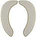 saounisi Toilet Seat Cover,Padded Cushion Warm Soft Fuzzy Round Elongated Washable Large Beige 1 Pack