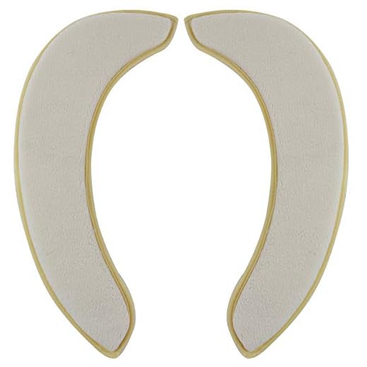 saounisi Toilet Seat Cover Warmer, Padded Cushion Soft Thick Elongated Washable Large Beige 1 Pack