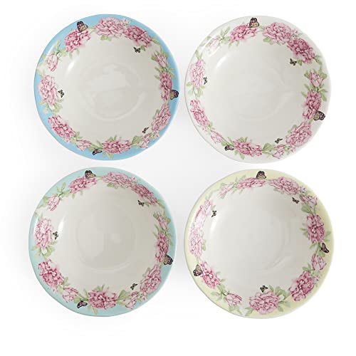 Royal Albert Pasta Bowl, Porcelain, Miranda Kerr Everyday Friendship, Mixed Colours, 4pcs, Pink
