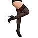 Berkshire Women's Romantic Lace Top Thigh High Pantyhose 1363, Black, Queen 2