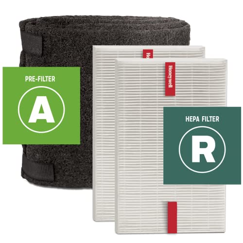 Honeywell Hepa Air Purifier Filter Kit – Includes 2 Hepa R Replacement Filters And 4 A Carbon Pre-Cut Pre-Filters – Airborne Allergen Air Filter Targets Wildfire/Smoke, Pollen, Pet Dander, And Dust #TOP3
