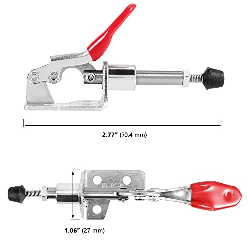 Muklei 10 Packs Toggle Clamp, 301Am Adjustable Push Pull Toggle Clamp, Quick Release Vertical Toggle Clamp For Welding, Woodworking, 99 Lbs Max Clamping Force #TOP1