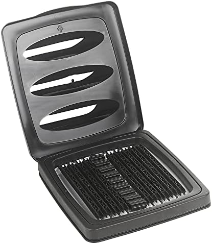 URBNLIVING Freestanding Plastic Dust Bins Trash Cans Rubbish Containers with Adjustable Height (Black)