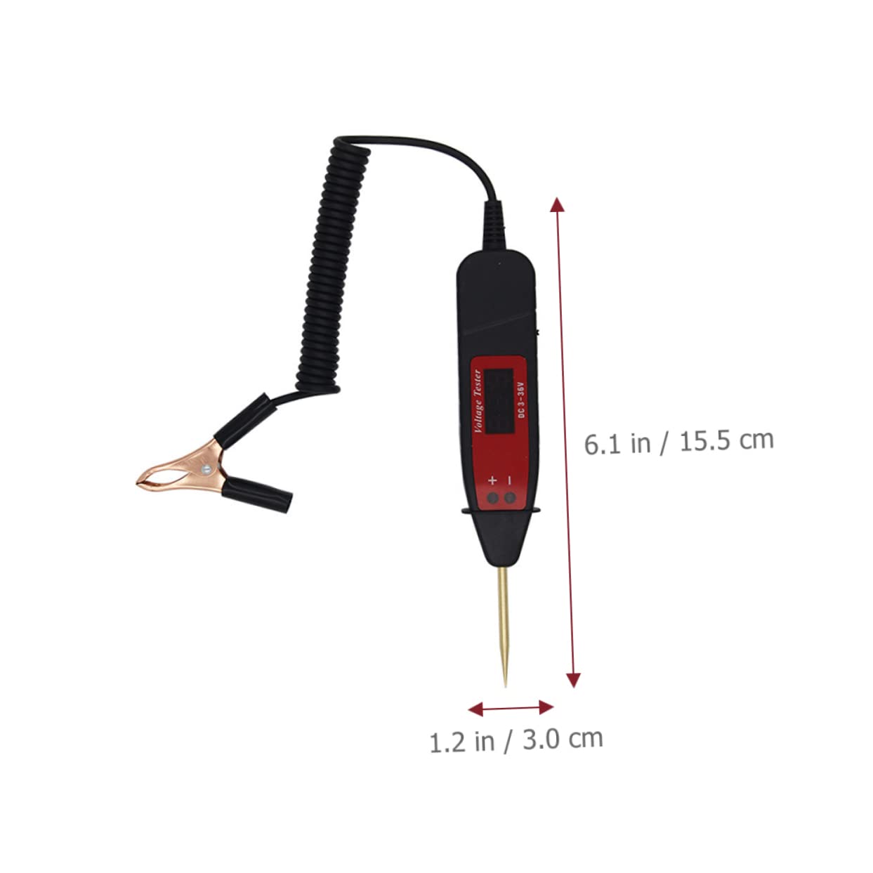 5pcs Automotive Electrical Tester Car Digital Circuit Tester Portable Voltage Circuit