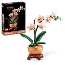 LEGO Botanicals Mini Orchid - Artificial Flowers Set for Adults - Indoor Plant with Terracotta Style Flowerpot - Home Decor Gift for Women and Men - 10343