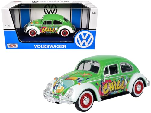 Motormax 1966 Volkswagen Beetle Graffiti Escala 1:24