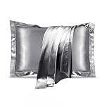 UQQU 2 Pack Natural Mulberry Silk Pillowcase for Hair and Skin Health, Standard Size 50 x 75 cm Pillow Case, Soft Smooth Cooling Premium Grade Silk Pillow Covers for Sleeping (Grey)