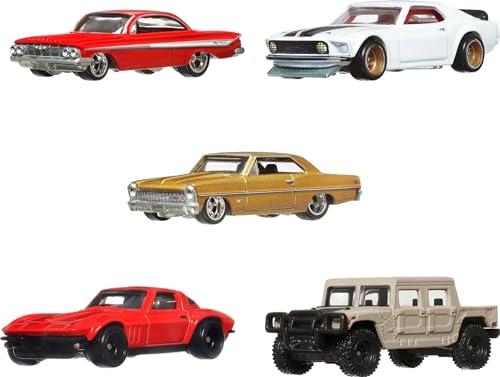 Set de 5 autos Hot Wheels Fast & Furious 1:64 miniatura 4