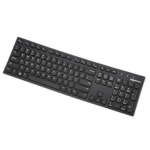 Amazon Basics Matte Black Wired Keyboard, US QWERTY Layout, 10 Pack one Carton view 2