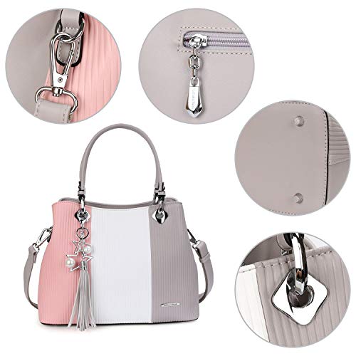 Handbags for Women with Multiple Internal Pockets in Pretty Color Combination - Thumbnail 3