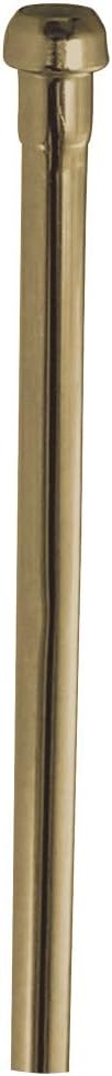 Showerscape CB38202 20-Inch Bullnose Lavatory Supply Line, Polished Brass