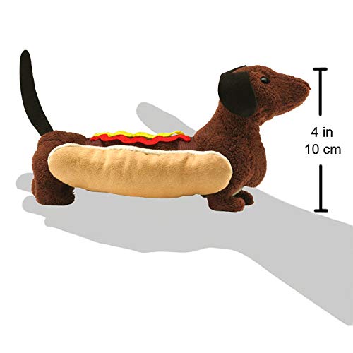 Hot Dog Finger Puppet, Brown, Tan, Cream, Yellow, Red #TOP4