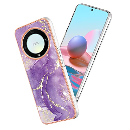 Coque Honor Magic 5 Lite marbre silicone mince texture douce