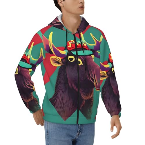 Sweat à capuche homme fermeture éclair pour éviter le froid avec style
