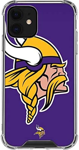 Skinit Clear Phone Case Compatible with iPhone 12 - Officially Licensed NFL Minnesota Vikings Large Logo Design