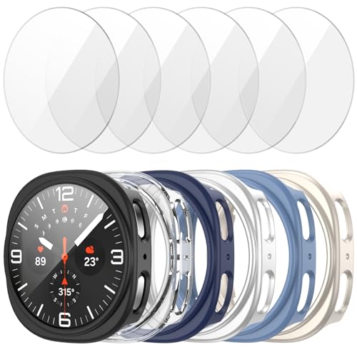 Protections d'écran en verre trempé et coques pour Galaxy Watch 8 40mm