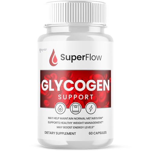 Super Flow Glycogen Support, Official SuperFlow Advanced Formula Glyco Optimizer Capsules, All Natural Super Flow Glycogen Pills, Daily Wellness Supplement to Support Healthy Balance (60 Capsules)