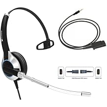 TruVoice HD-300 Headset with Noise Reduction Voice Tube and Adapter Cable - Compatible with iPhone, Samsung, HTC, LG, BlackBerry, ZTE, Huawei Mobile Phone and All Smartphones with 3.5 mm Jack