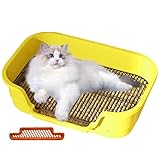 Katzentoiletten – Tragbares Töpfchentöpfchen, Toilettentraining, für Haustier, Welpen, Katzen, drinnen und draußen, Haushalt, Wohnungen, Badezimmer